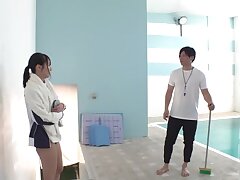 MIDV-149 Sneaky Nudist Schoolgirls Tease Teachers in Class Secretly