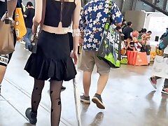 KFC_Black_stockings_white_lining Seductive Maid's Wet Temptation-Pleasing Her Master Passionately