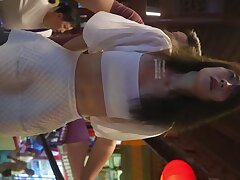 Light_blue_halter_dress_strolling_around Mayu Yagihara's Irresistible Curves-A Night of Passionate Pleasure