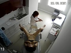 New_super_gynecological_cabinet_77 Sizzling Straight Babes Take Turns Teasing a Giant Cock Inside